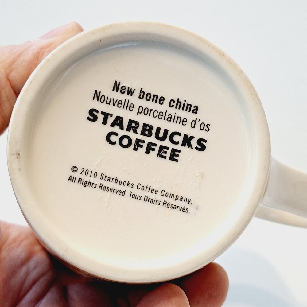 Starbucks 2010 Hawaii bone china surfboard beach shark fish 11 oz. mug - Picture 10 of 10